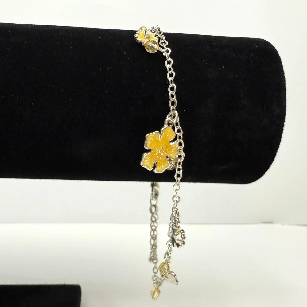 Ankle Bracelet dangling flower